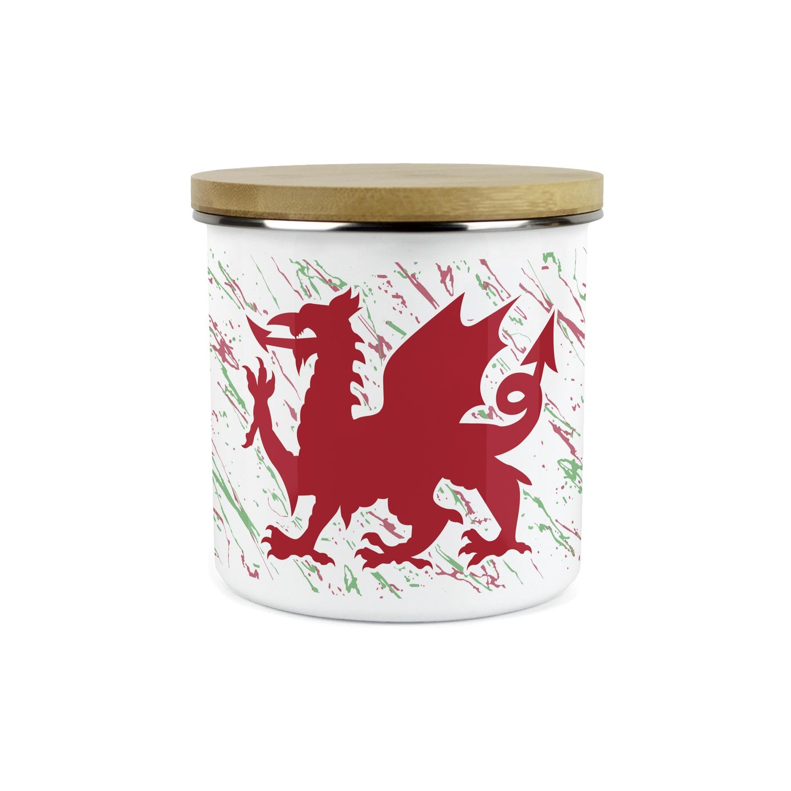 Welsh Dragon Storage Canister - Cymru Wales Kitchen/Home Gift