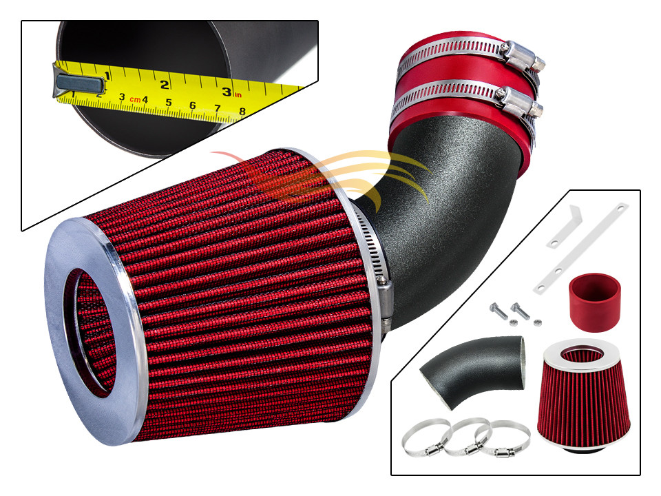 RW RED 1994-2003 Rodeo Amigo Hombre Trooper Passport Axiom 3.2L/3.5L Air Intake