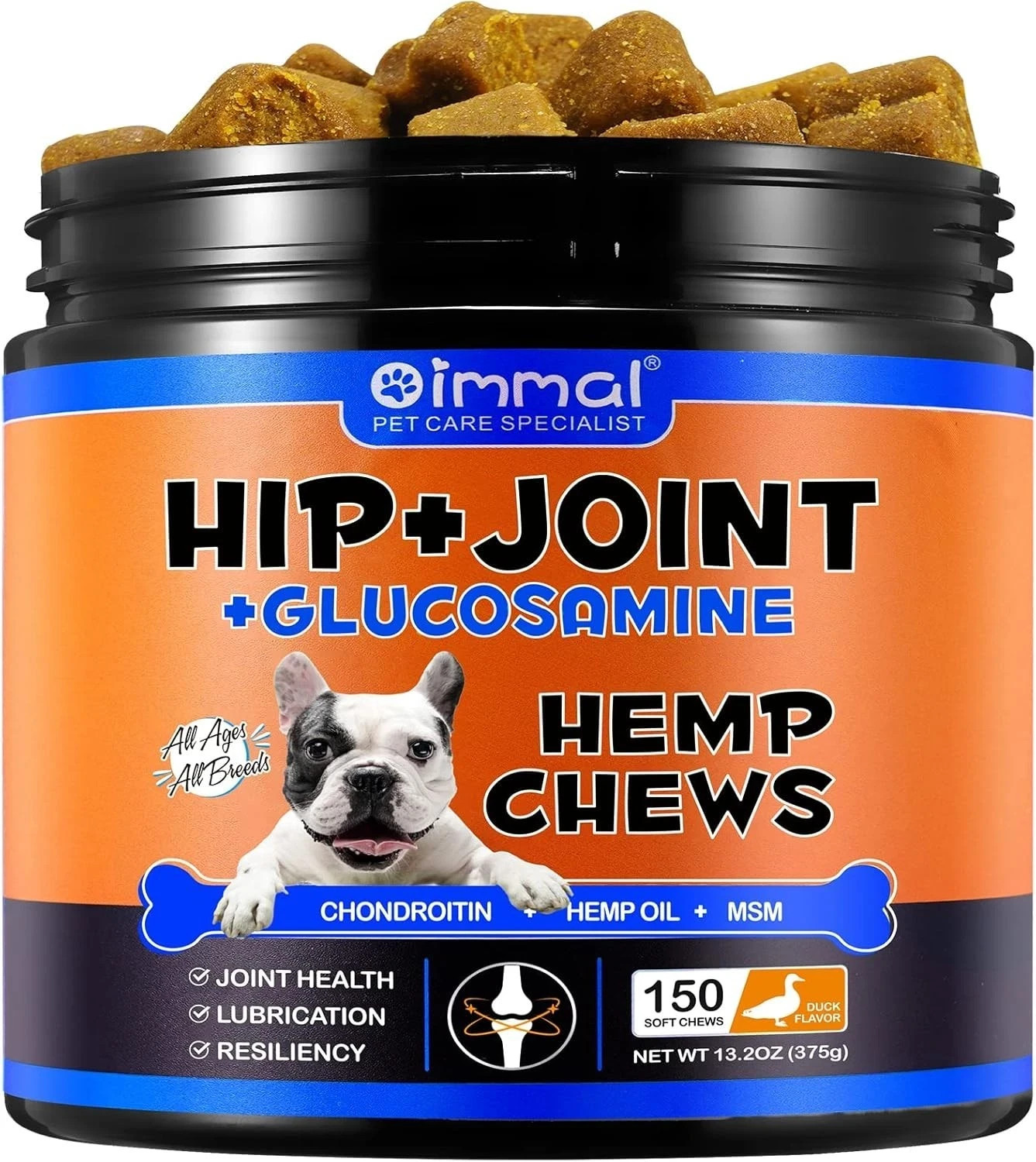 Dog Hip & Joint Supplement - Glucosamine for Dogs (150 Tablets 13.2 oz) - Joint