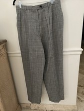 Vintage Talbots SZ 12 Wool Blend Dress Pants Houndstooth Trousers USA Pristine