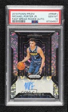 2018-19 Panini Prizm Fast Break Rookie Michael Porter Jr PSA 10 GEM MT Auto 1f74