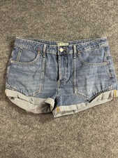 Free People We The Free High Roller Cutoff Denim Shorts Size 30 Blue
