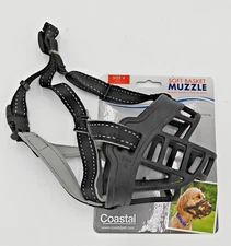 Coastal Pet Soft Basket Muzzle for Dogs Medium Size 4 Husky, Pointer, Etc NEW