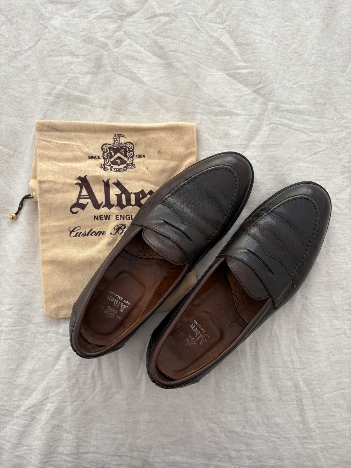 Alden 9694F Dark Brown Calfskin LHS / Penny Loafer