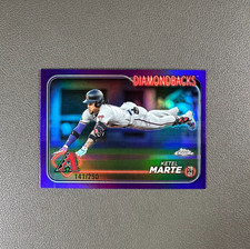 2024 Topps Chrome Ketel Marte /250 Purple Refractop #35 FXX