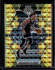 2022-23 Panini Mosaic #165 Brandon Clarke Reactive Yellow