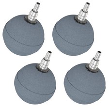 4 Pack Grey 2 Inch Aquarium Air Stone Balls Fish Tank Bubble Diffusers