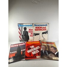 Vintage Newsweek Magazine Lot 5 Issues Nixon Watergate Era 1973 2003 Blackout