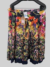 NWT Flint & Moss Women’s MIDI Floral Skirt Size XL
