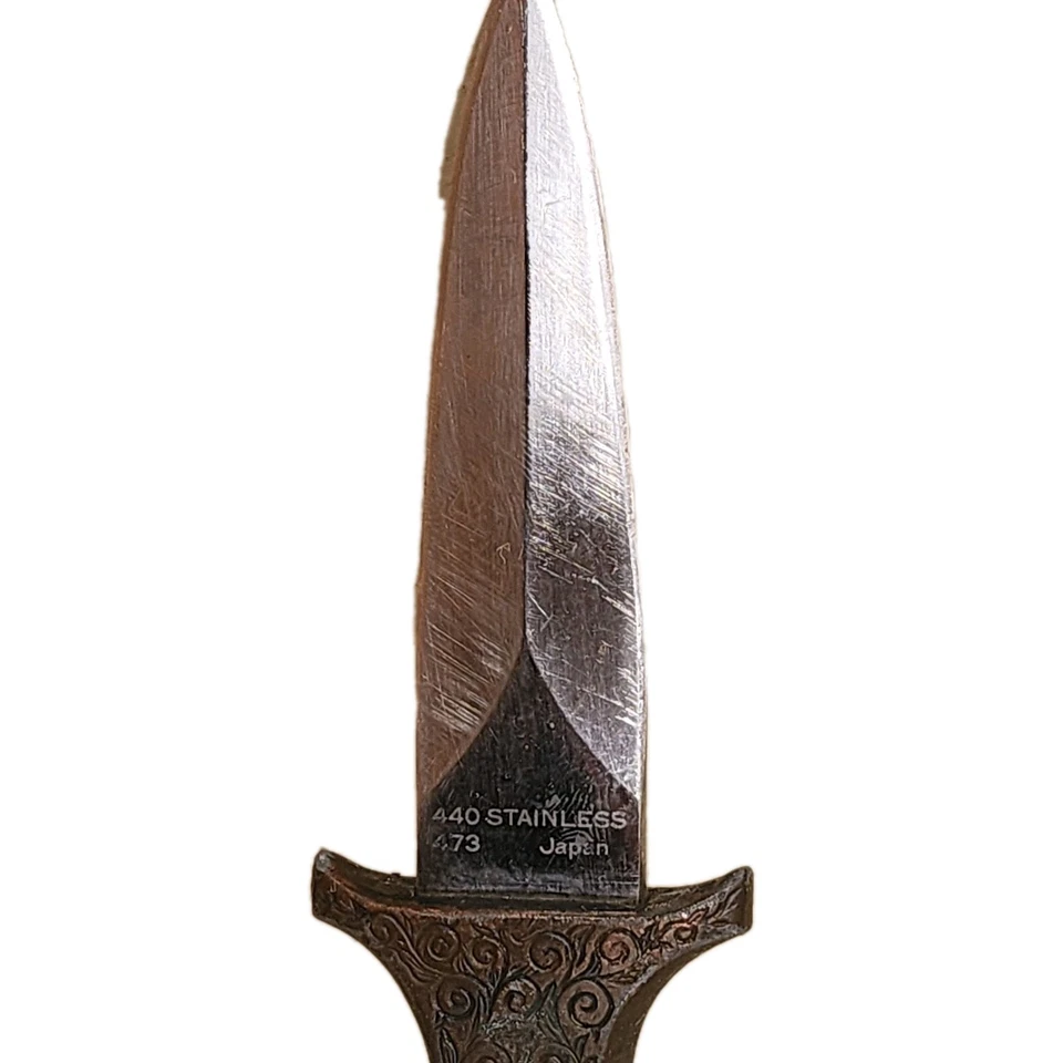 VTG 1978 Rare Valor 473 Miami USA Fixed Blade Knife stag/deer on handle, Japan - Image 4 of 4