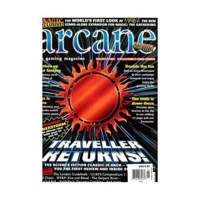 Future Pub Arcane Magazine #10 ''Traveller Returns, Magic - Mirage'' Mag VG