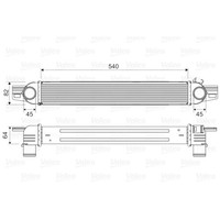 LadeluftküHler Valeo 818545 FüR Fiat CitroëN Peugeot Fiorino Nemo Qubo
