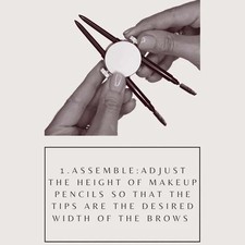 Positioning Sturdy Comfortable Skin-Friendly Eyebrow Pencil Positioning Aid Tool