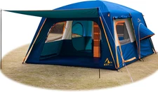 Extra Large Tent 6-10-12-14 Person(Style-B),Family Cabin Tents,2 Rooms,3 Doors a