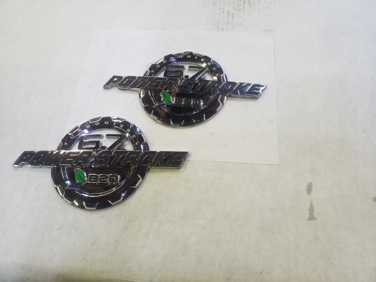 6.7L Power Stroke Chrome Door Emblems | 11 12 13 14 15 16 Ford F250 F350 F450