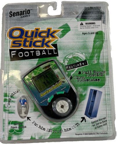 Senario Quick Stick Football Game Bud Blitz Handheld Vintage Rare 1998