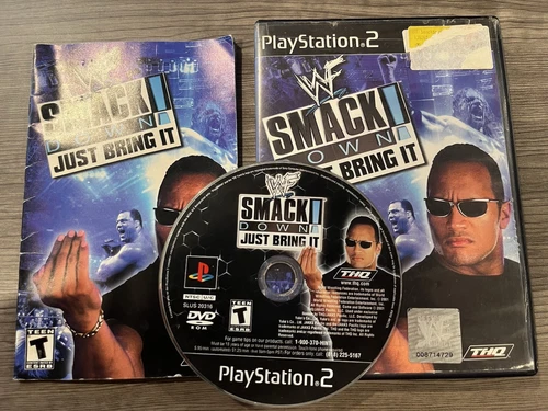 WWF SmackDown: Just Bring It PlayStation 2 PS2 Complete CIB Tested Working