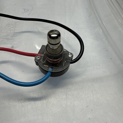 3 way 2 circuit 4 Position Nickel rotary switch  lamp part  3/8'' Shank