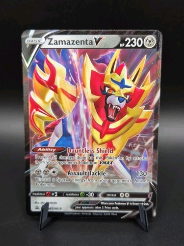 Zamazenta V SWSH019 - Ultra Rare Promo - Sword & Shield Promo Pokemon Card - Picture 1 of 2
