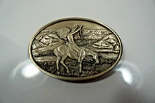 Bergamot Brass Works Chief Joseph Belt Buckle 1977 Arroyo Grande Siskiyou