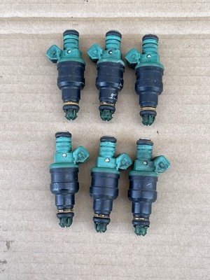 92-99 BMW E34 E36 525 325 323 M3 M50 S50 M52 OEM Green Top Fuel Injectors