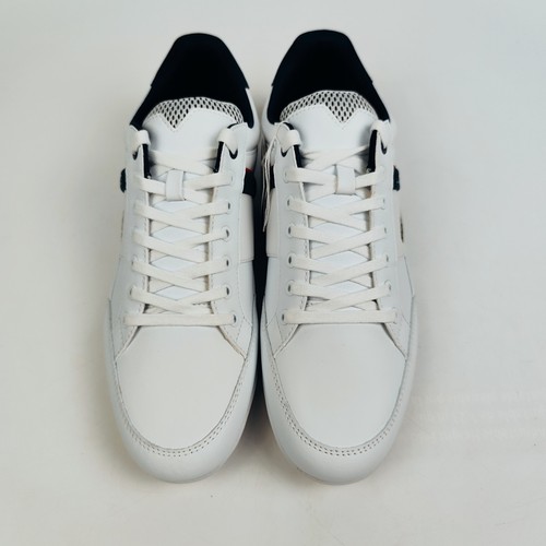 Lacoste Chaymon Men's Casual Low-Top Sneaker Color: White/Navy/Red | Size 9.5 - Picture 7 of 24
