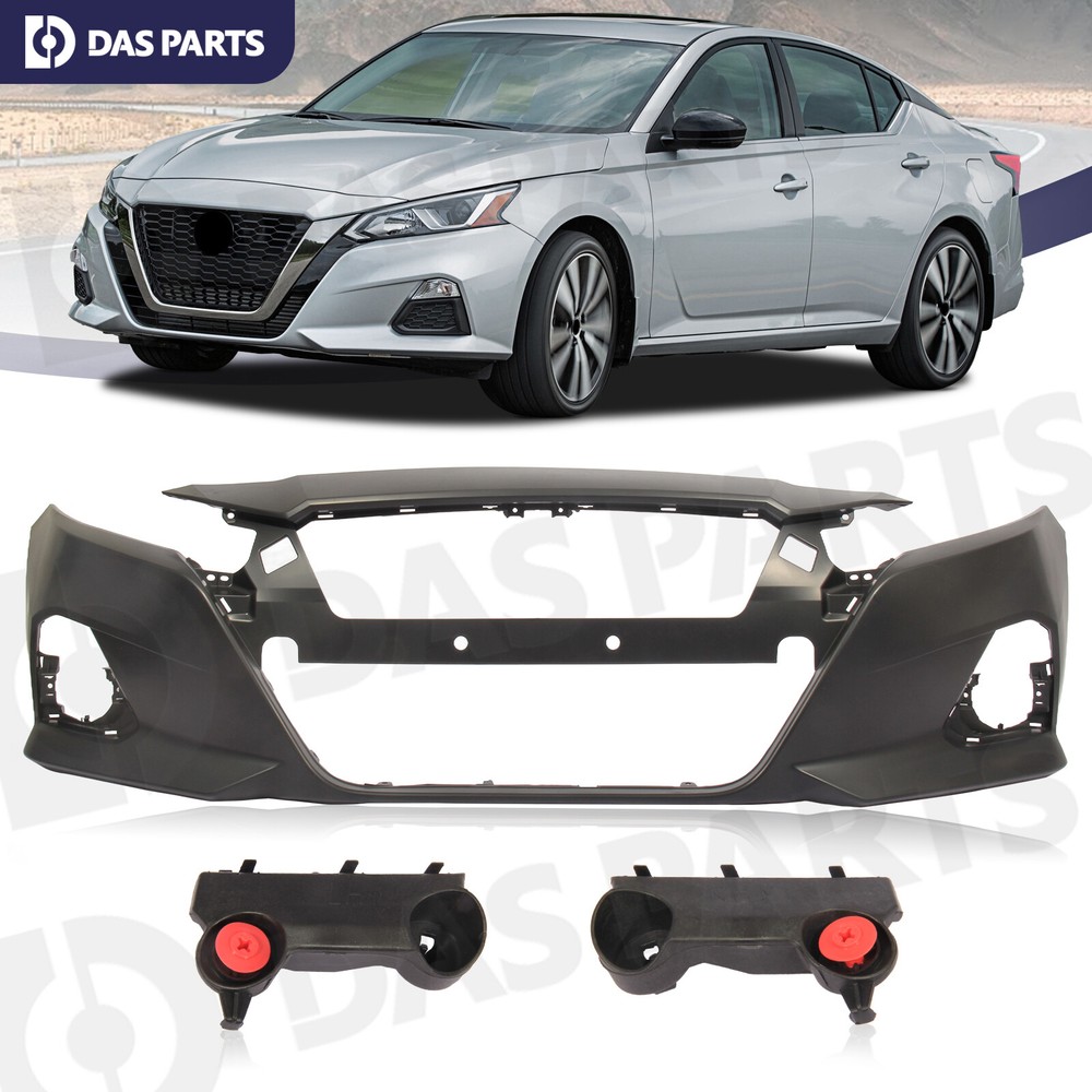 2019-2022 Nissan Altima S SL SR SV Primed Front Bumper Cover with Mounting Brackets