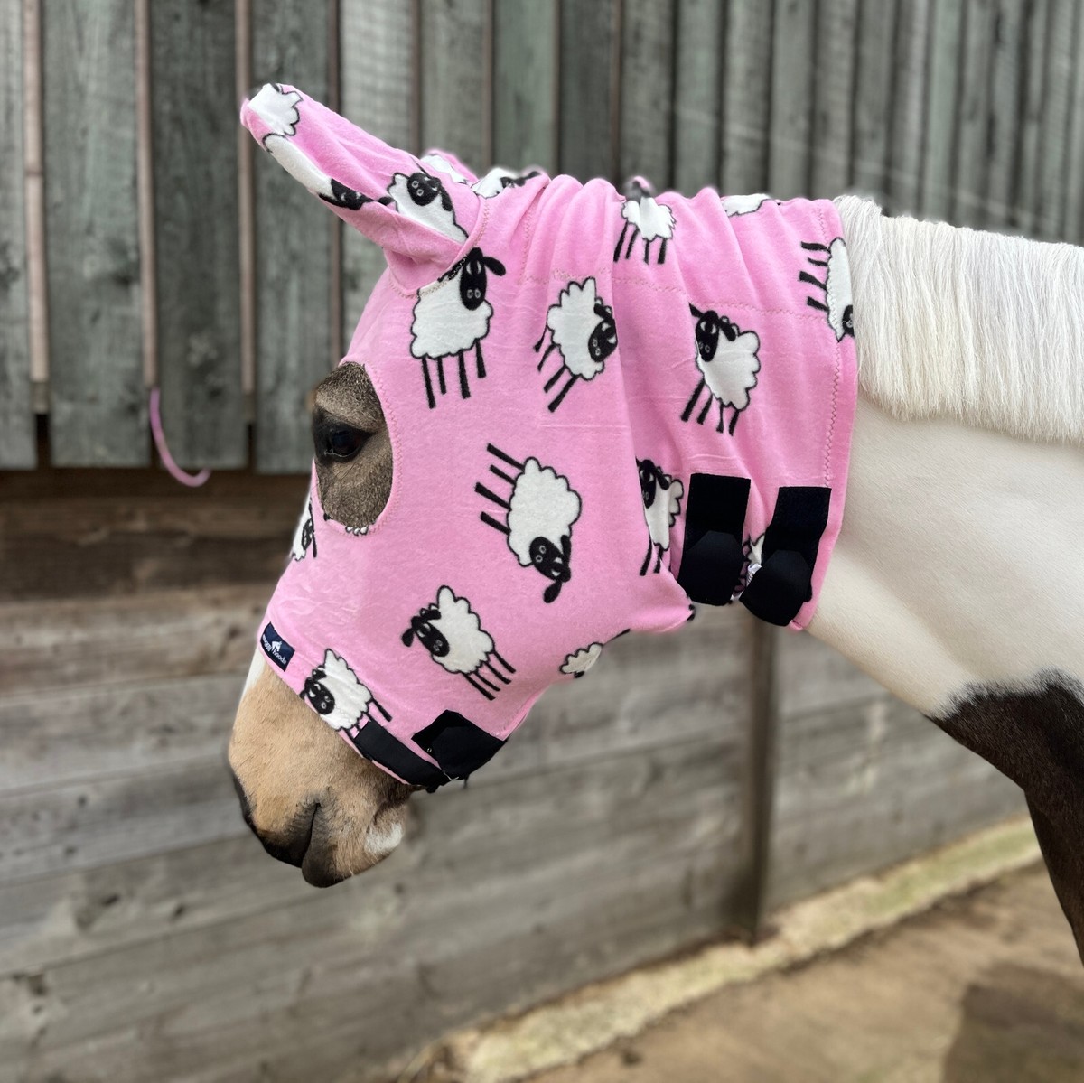 Snuggy Hoods Jams Fleece Horse Head - Pink Sheep | eBay