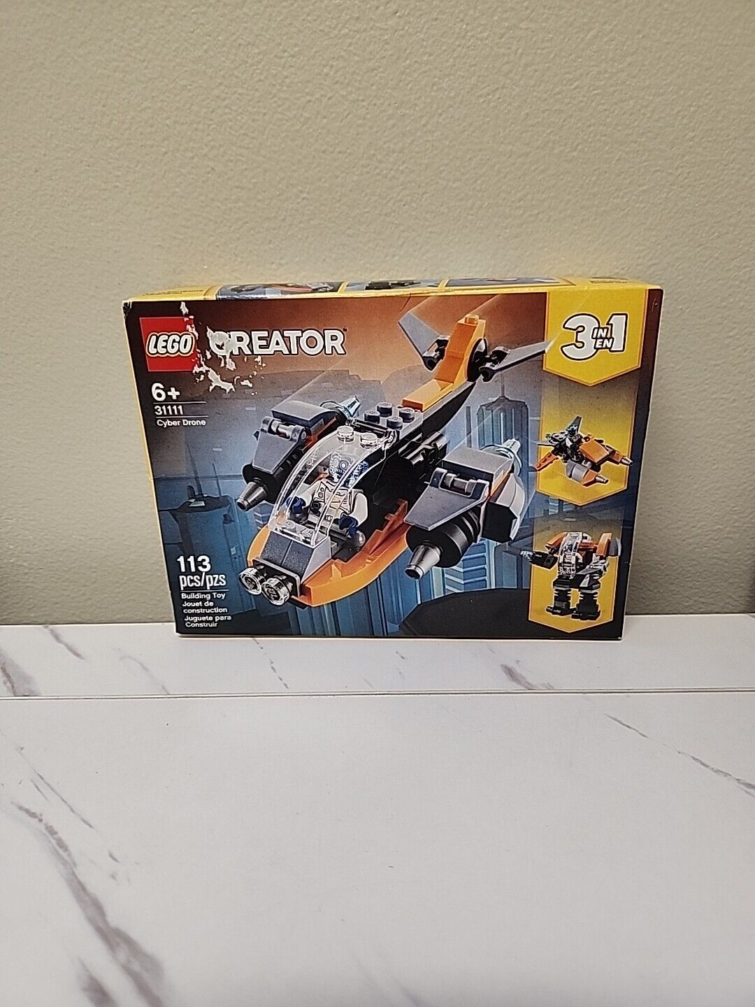 LEGO :Creator 3in1 (31111) Cyber Drone, 113 Pcs. (D4)
