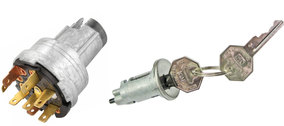 Ignition Switch With Cylinder For 1968 Pontiac GTO LeMans and