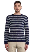 GANT RUGGER Men's The Slubber Sweater Navy 84803 NWT