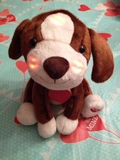 Valentine's Day Musical Lighted Dancing Puppy Dog Plush Plays Kiss Me RARE New