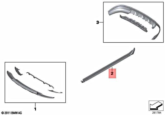 Genuine BMW X3 F25 X3 18d 18i 20dX 20i 20iX 28dX Right Door Sill 