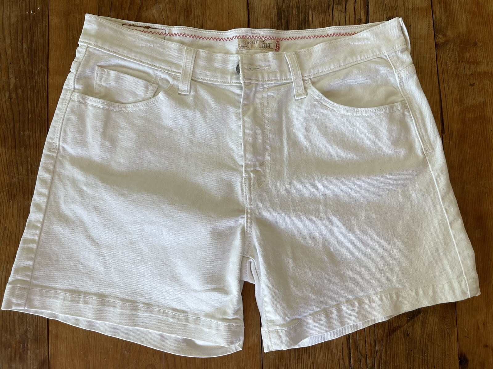 Levi's 515 Womens White Jean Shorts Sz 10 Cotton Ladies Denim eBay
