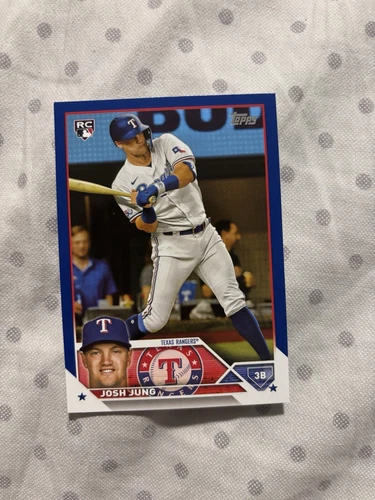 2023 Topps Royal Blue #529 Josh Jung Rookie RC Card