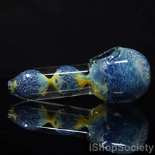 5" Frozen Spore Dual Chamber Tobacco Smoking Pipe Thick Collectible Pipe - P650B