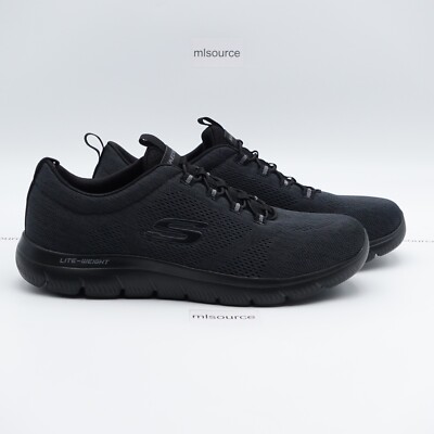 Size 10.5 Men's Skechers Summits Louvin Sneakers 232186/BBK Black