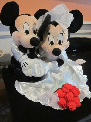 mickey and minnie mouse 2019 wedding soft toy set