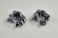 Drum Memory Locks Chrome Finish for Rods with Diameter 3/8" to 1/2" 2pcs 