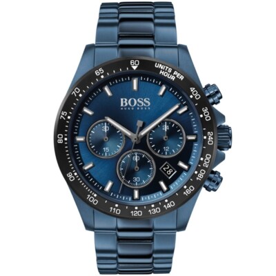 Stylish Hugo Boss Men's Watch 1513758, Chronograph, Black Dial