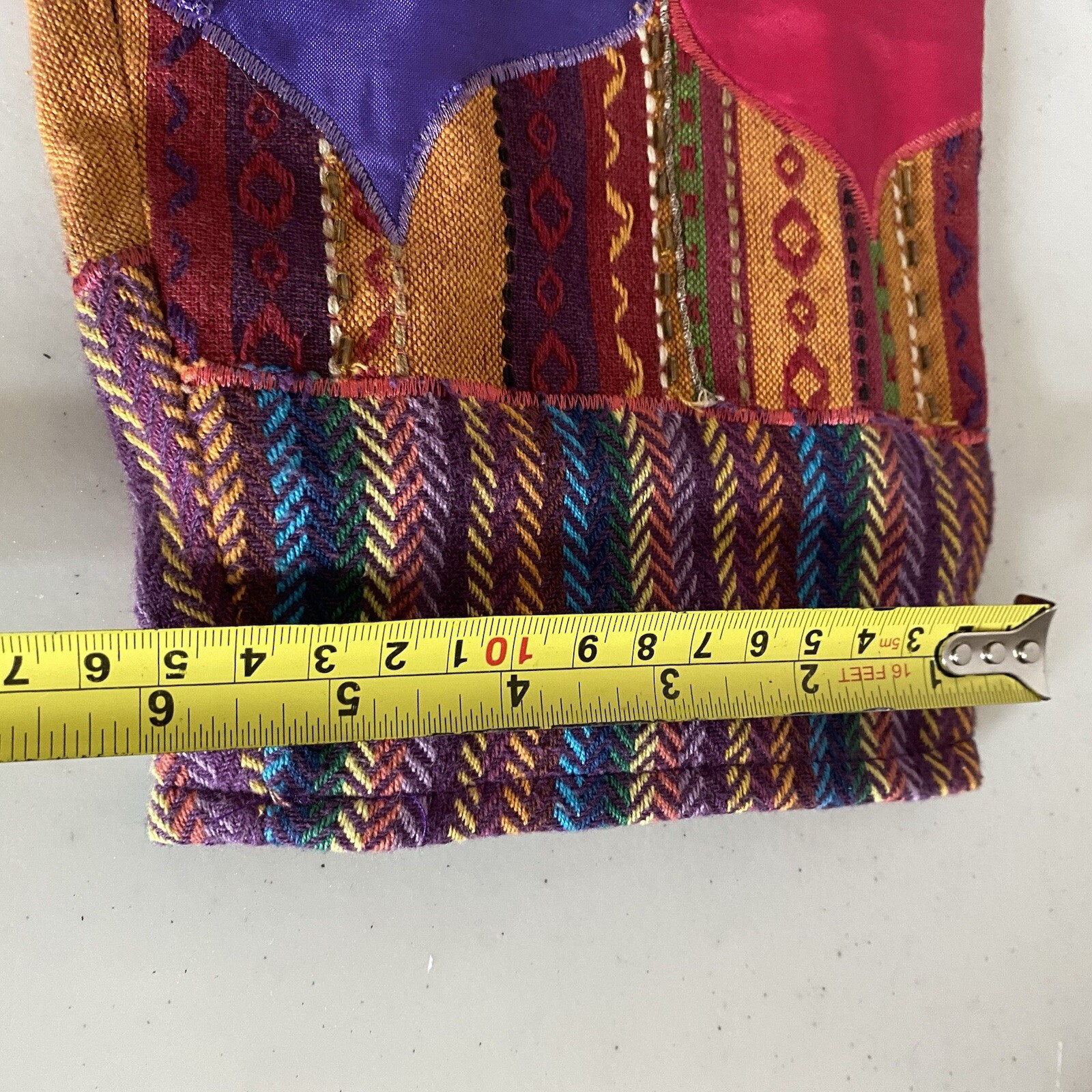 Vintage Women’s Patchwork Jacket Size Medium Kits… - image 15