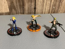 LOT B19 HEROCLIX AQUAMAN 054 BLACK CANARY 036 SGT ROCK 021 WIZKIDS GAME