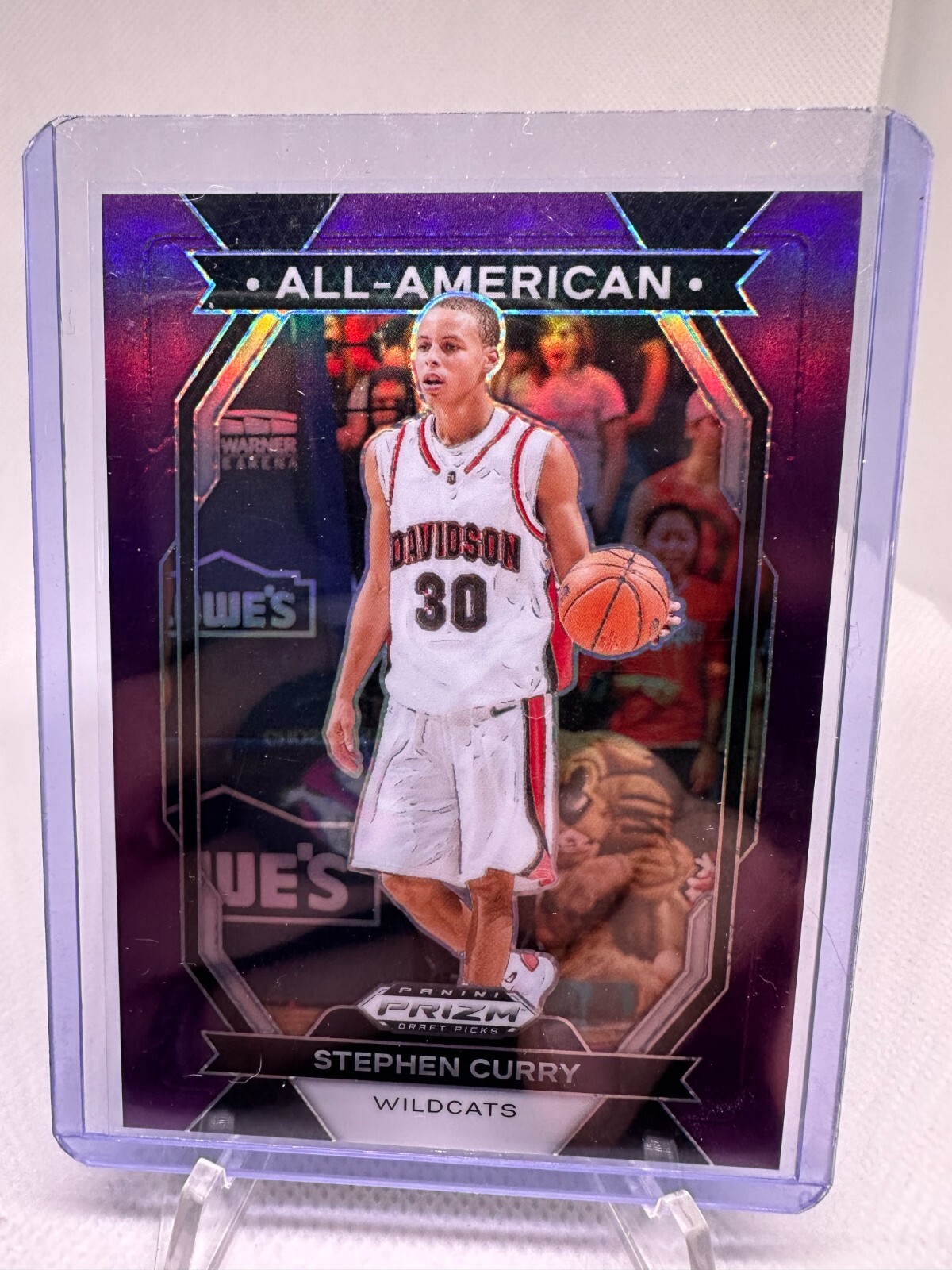 2024 Panini Prizm Draft Picks - Purple All-American #13 Stephen Curry 61/75