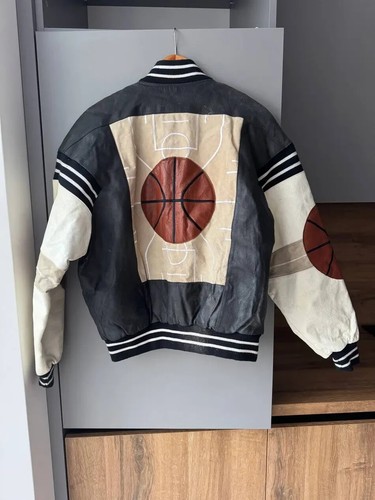 Vintage Michael Hoban Basketball 80s Leather Jacket - Picture 2 of 15