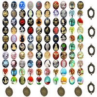 Jewelry Making Kit 40pc Cameo Arts Crafts Oval Metal Blank Frame And Unset Ha... on sale Jewelry Making Kit 40pc Cameo Arts Crafts Oval Metal Blank Frame And Unset Ha... on sale