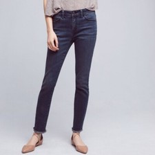 Anthropologie Pilcro  the Letterpress Script Skinny Raw Hem Jeans Women's 25