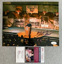 "VOICE OF BASKETBALL" MARV ALBERT AUTOGRAPH 8x10 PHOTO HALL OF FAME JSA AS93833