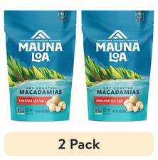 2 pack Mauna Loa Hawaiian Sea Salt Macadamias, Gluten-Free, Keto Friendly