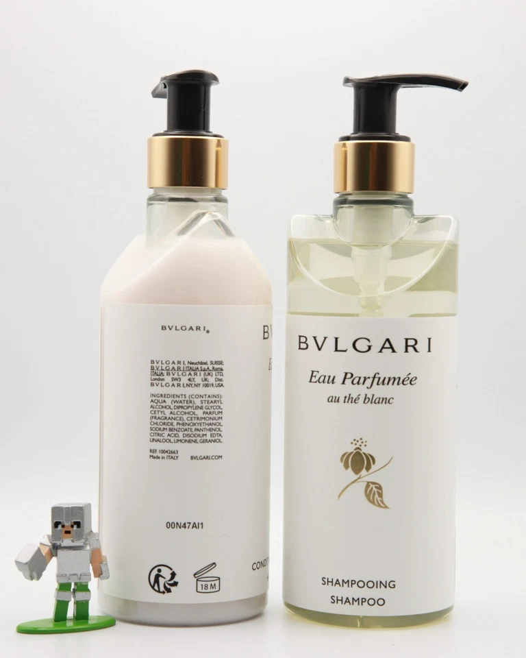 BVLGARI Eau Parfumée Au thé Blanc Juego de Champú, Acondicionador de Cabello, 2 piezas Foto 2 de 4