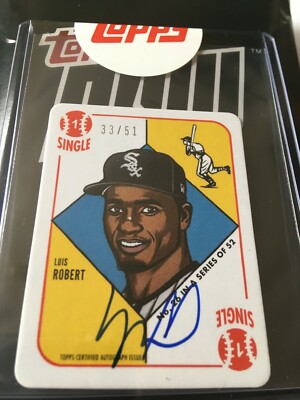 Luis Robert On-Card Auto Topps X Blake Jamieson /51 SP Baseballkarte Chicago Sox